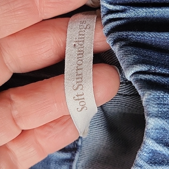 Soft Surroundings Denim Pullon Jean Elastic Band Streatchy Straight Medium Wash - Picture 2 of 14
